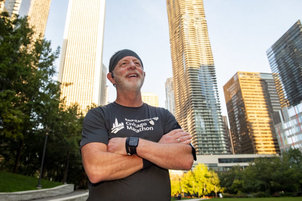 Donald Fitzgerald during Bank of America Chicago Marathon