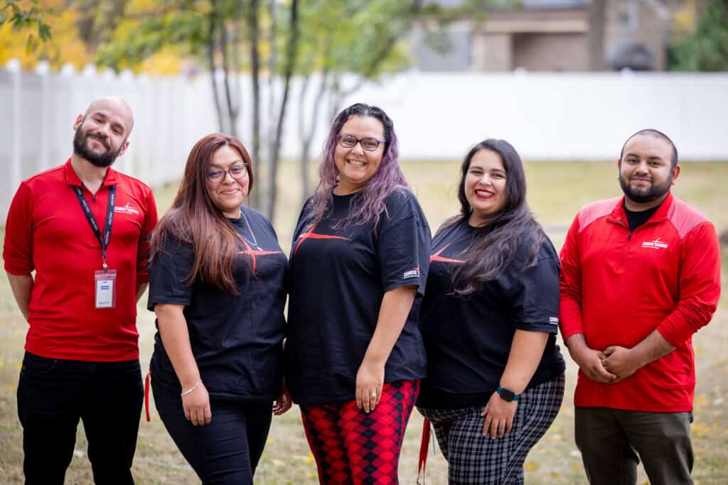Catholic Charities Waukegan office staff group photo