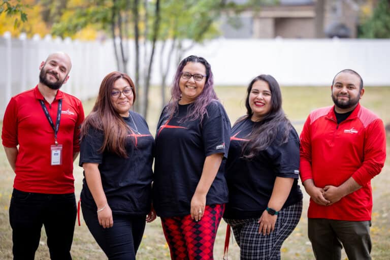 Catholic Charities Waukegan office staff group photo