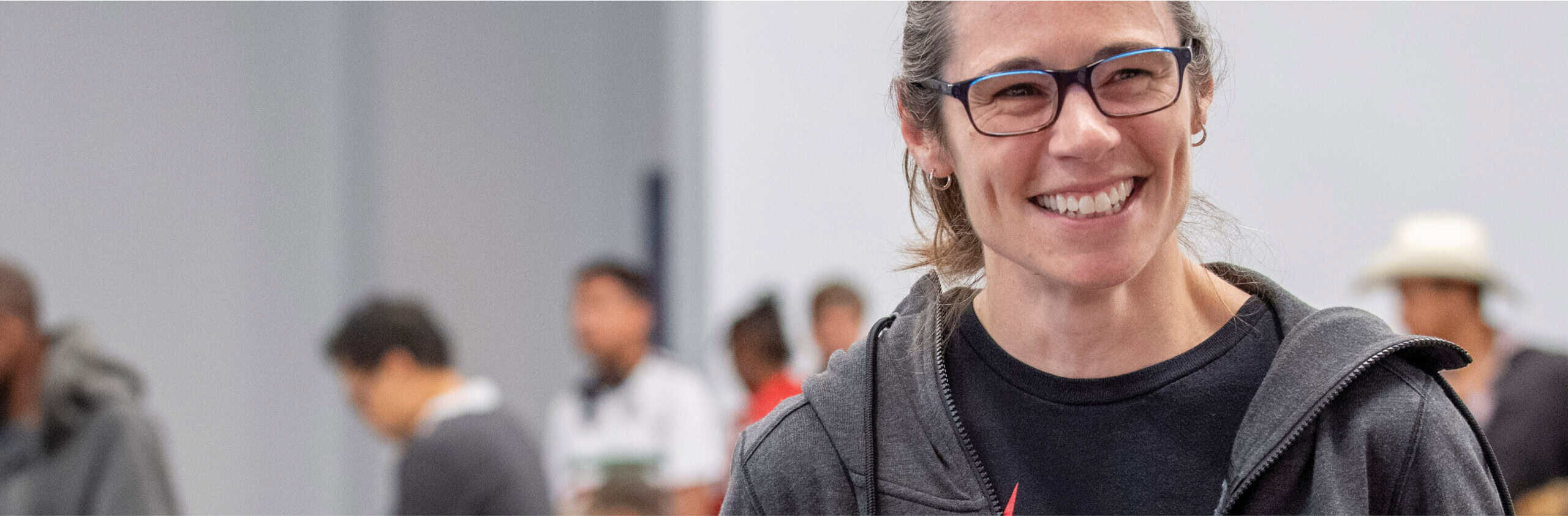 Catholic Charities Volunteer Smiling