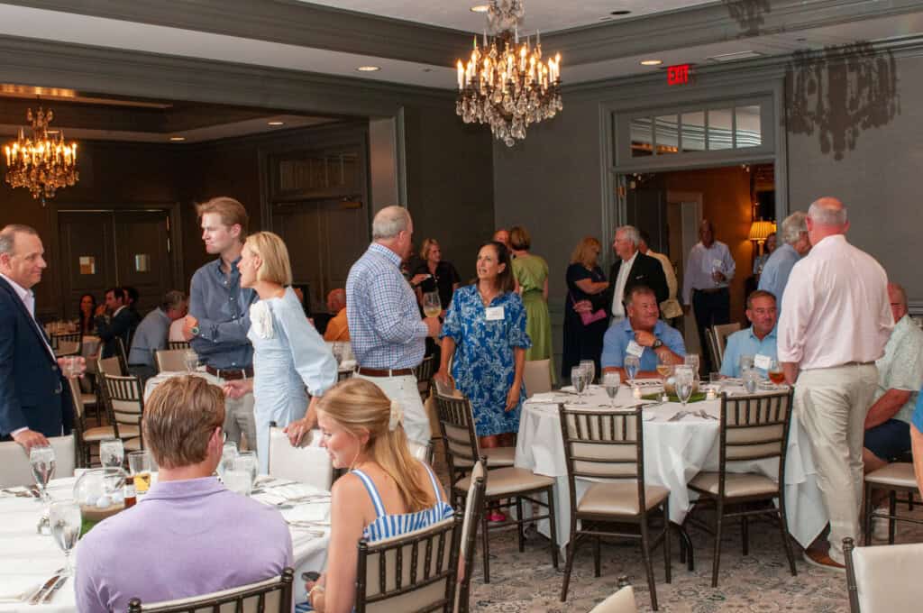 Golf Classic attendees socializing