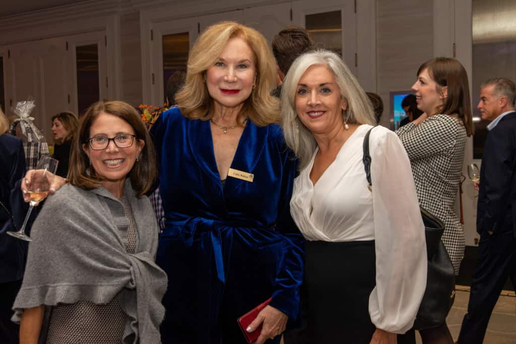 Carla Walker and 2 women smiling at Glow of Hope brunch