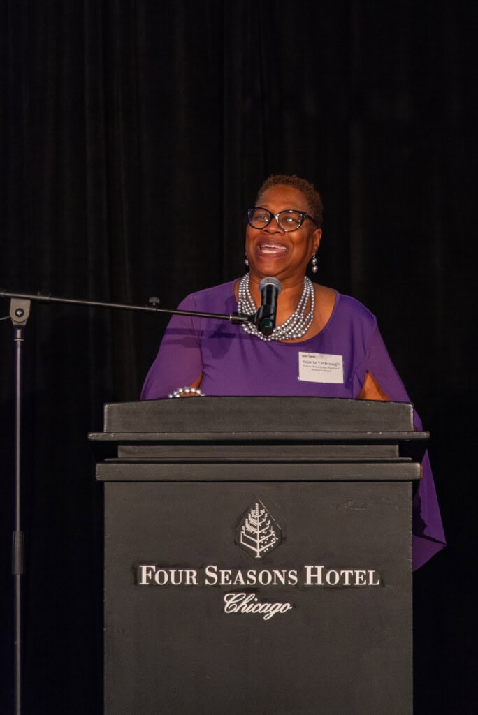 Kajaria Yarbrough Speaking at Glow of Hope Brunch