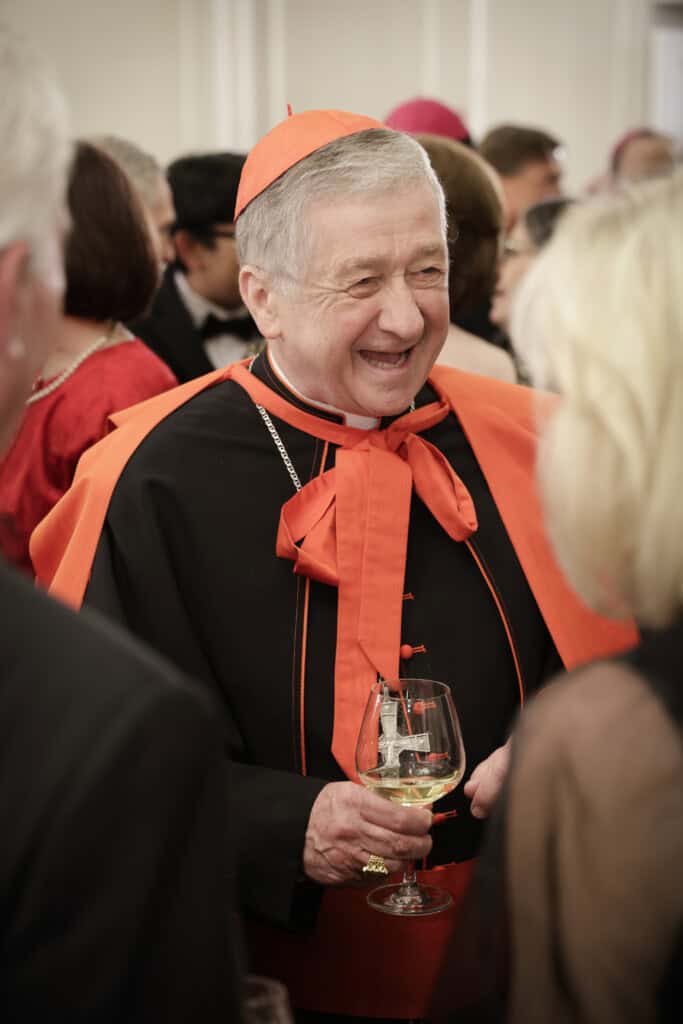 Cardinal Blase Cupich, Arch Bishop of Chicago socializing