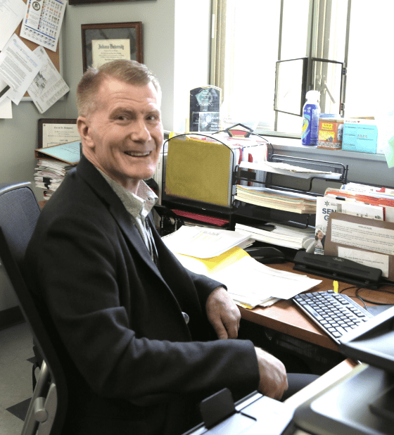 David Dempsey at desk