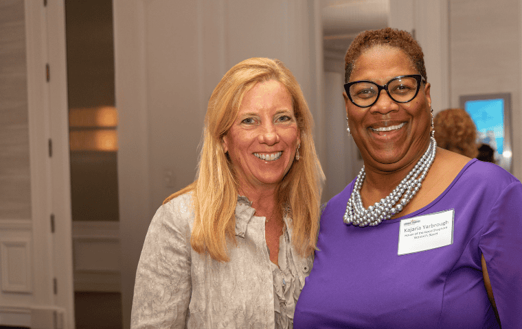 Kajaria Yarbrough and guest at Glow of Hope Brunch 2025