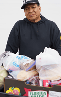 Man getting groceries