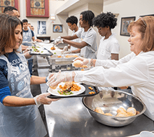 Volunteers at a Community Meal